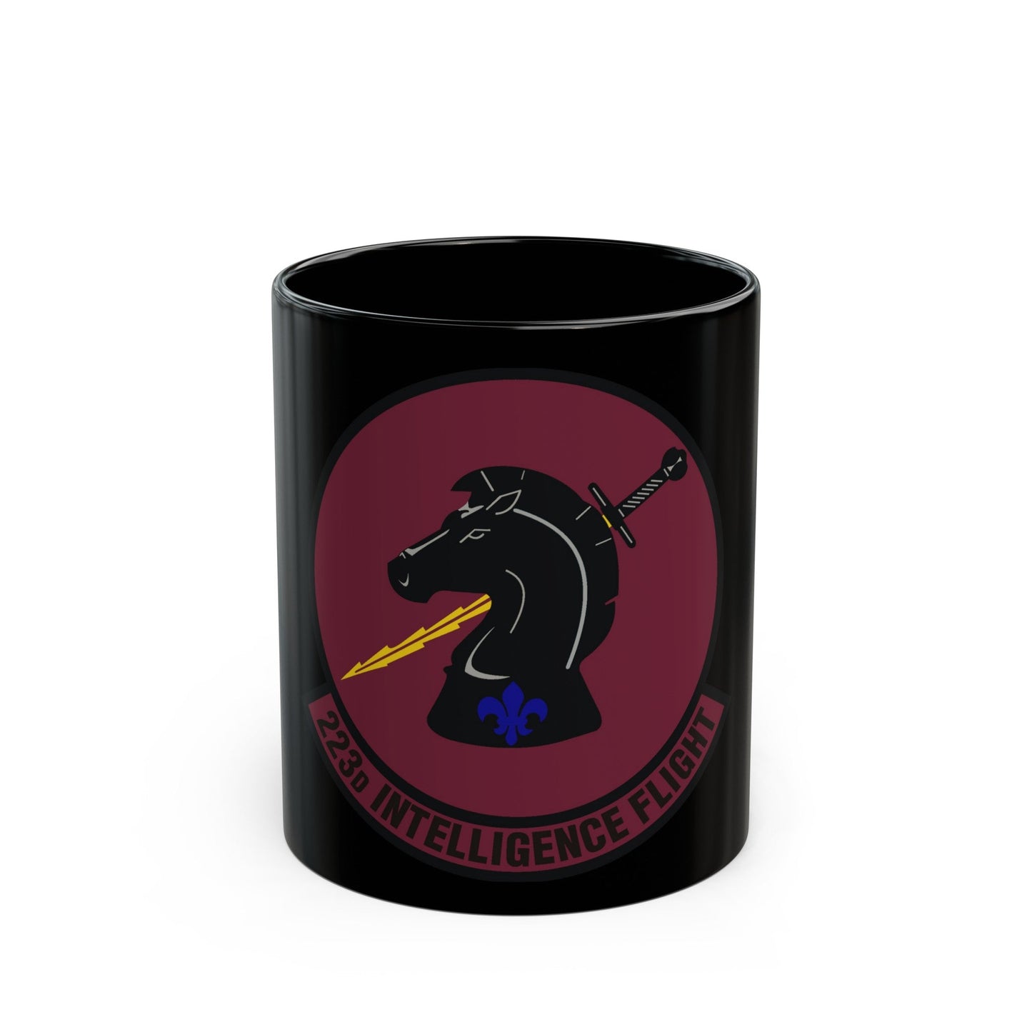 223d Intelligence Flight (U.S. Air Force) Black Coffee Mug-11oz-The Sticker Space
