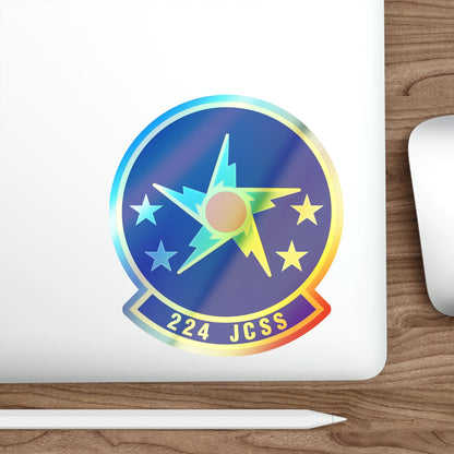 224th Joint Communications Support Squadron (U.S. Air Force) Holographic STICKER Die-Cut Vinyl Decal-The Sticker Space
