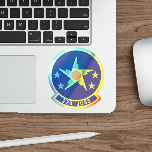 224th Joint Communications Support Squadron (U.S. Air Force) Holographic STICKER Die-Cut Vinyl Decal-The Sticker Space