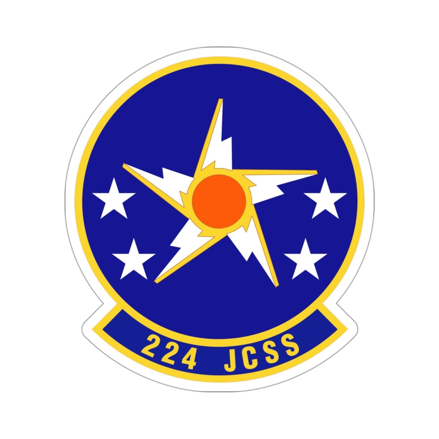 224th Joint Communications Support Squadron (U.S. Air Force) STICKER Vinyl Die-Cut Decal-3 Inch-The Sticker Space
