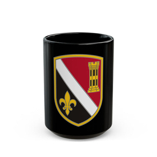 225 Engineer Brigade (U.S. Army) Black Coffee Mug-15oz-The Sticker Space