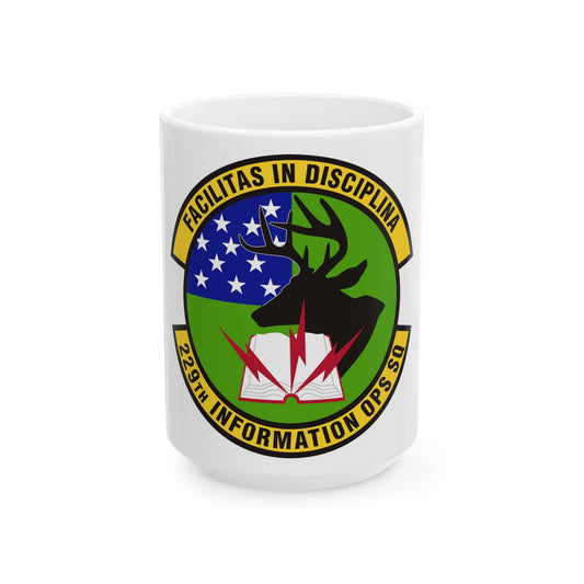 229th Information Operations Squadron (U.S. Air Force) White Coffee Mug-15oz-The Sticker Space