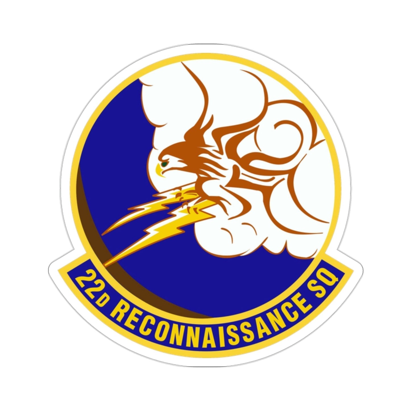 22d Reconnaissance Squadron (U.S. Air Force) STICKER Vinyl Die-Cut Decal-2 Inch-The Sticker Space