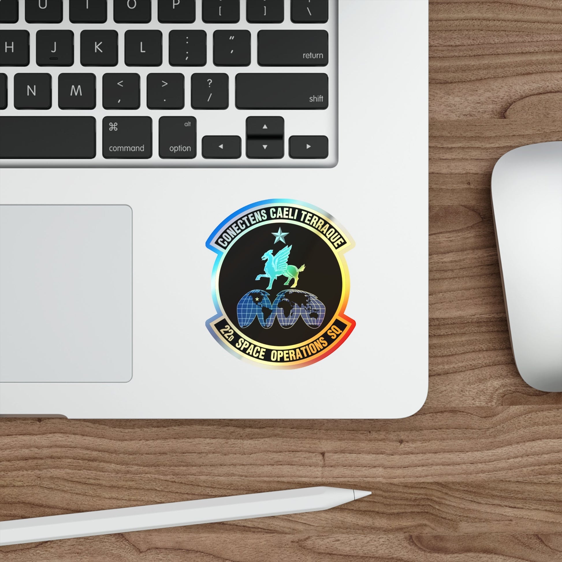22d Space Operations Squadron (U.S. Air Force) Holographic STICKER Die-Cut Vinyl Decal-The Sticker Space