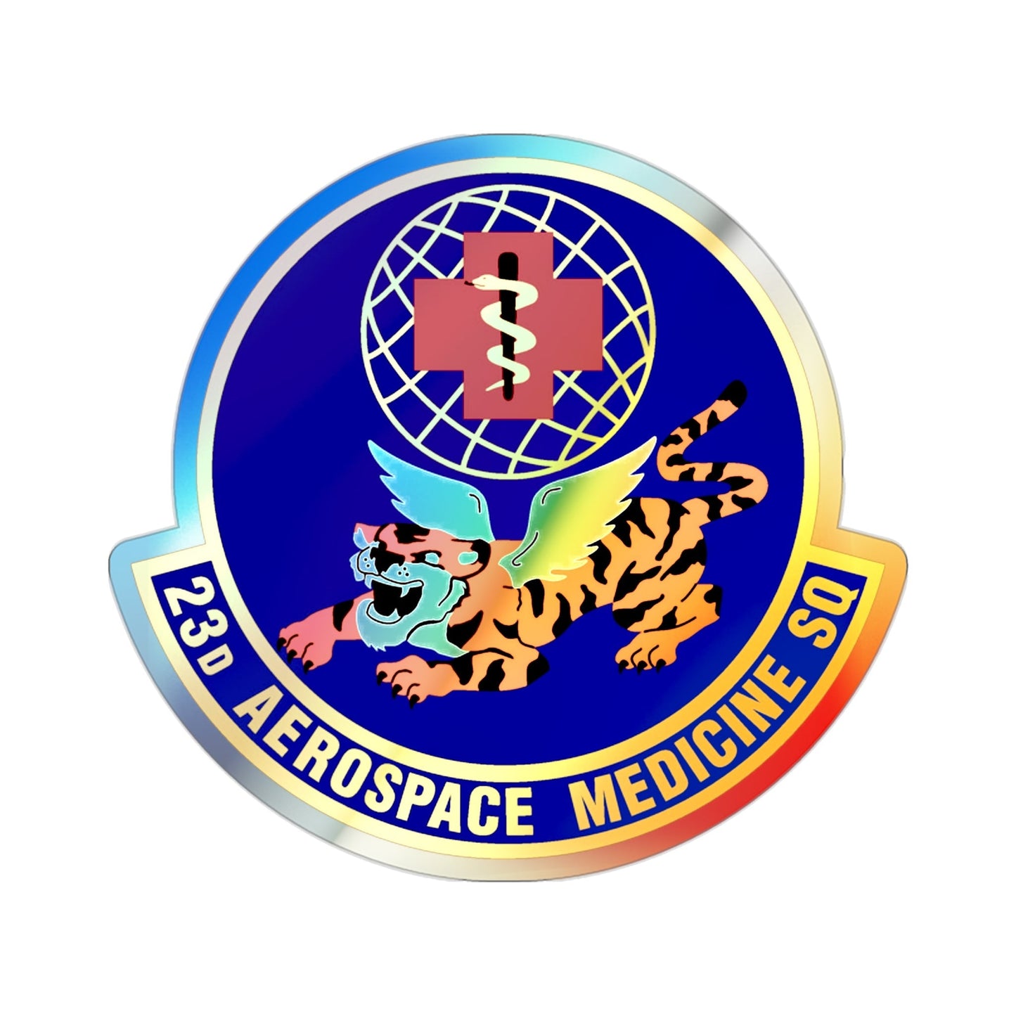 23d Aerospace Medicine Squadron (U.S. Air Force) Holographic STICKER Die-Cut Vinyl Decal-2 Inch-The Sticker Space