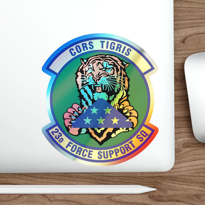 23d Force Support Squadron (U.S. Air Force) Holographic STICKER Die-Cut Vinyl Decal-The Sticker Space