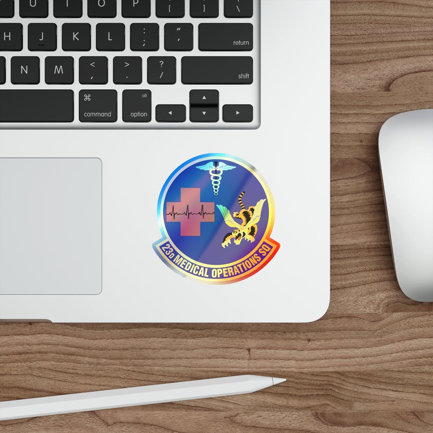 23d Medical Operations Squadron (U.S. Air Force) Holographic STICKER Die-Cut Vinyl Decal-The Sticker Space