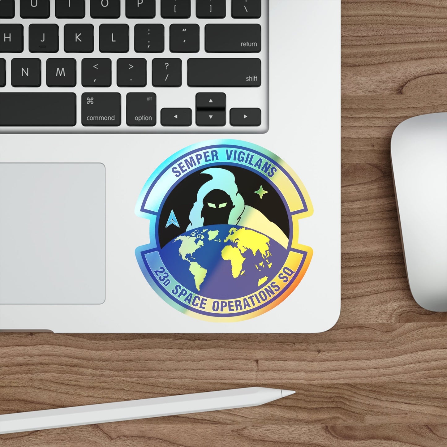 23d Space Operations Squadron (U.S. Air Force) Holographic STICKER Die-Cut Vinyl Decal-The Sticker Space