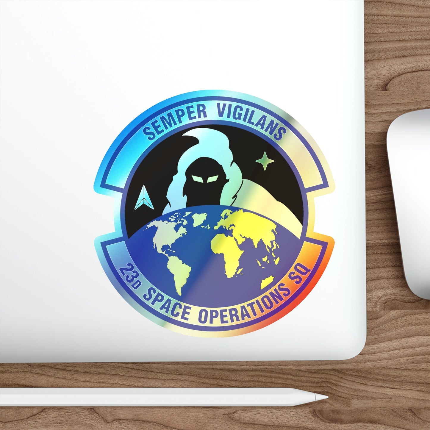 23d Space Operations Squadron (U.S. Air Force) Holographic STICKER Die-Cut Vinyl Decal-The Sticker Space