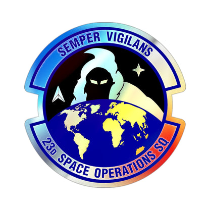 23d Space Operations Squadron (U.S. Air Force) Holographic STICKER Die-Cut Vinyl Decal-2 Inch-The Sticker Space