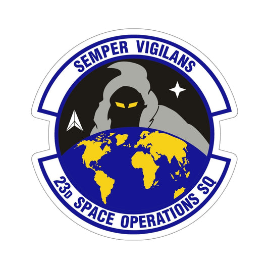 23d Space Operations Squadron (U.S. Air Force) STICKER Vinyl Die-Cut Decal-6 Inch-The Sticker Space