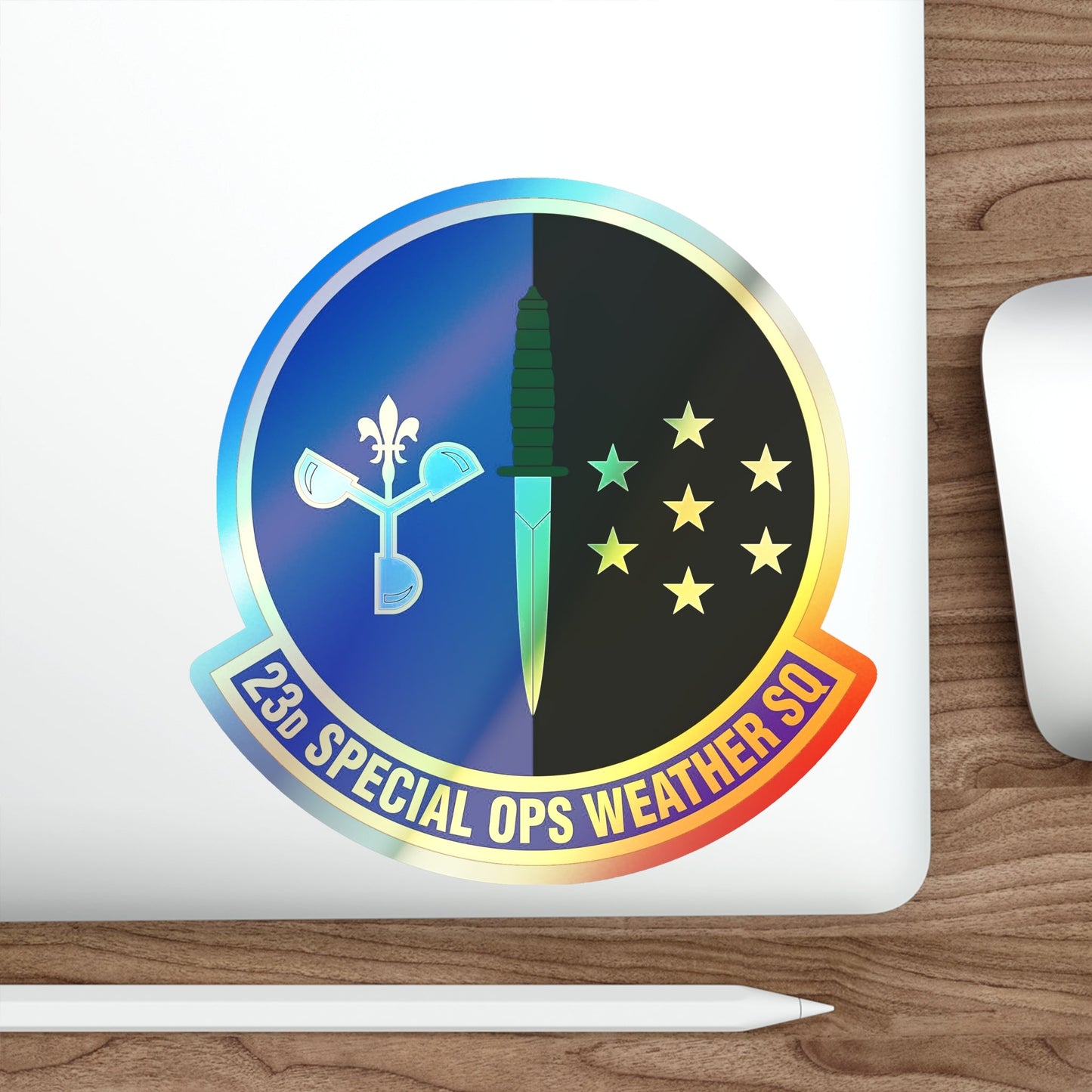 23d Special Operations Weather Squadron (U.S. Air Force) Holographic STICKER Die-Cut Vinyl Decal-The Sticker Space