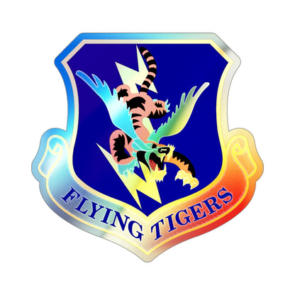 23d Wing (U.S. Air Force) Holographic STICKER Die-Cut Vinyl Decal-4 Inch-The Sticker Space