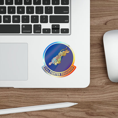 24 Fighter Squadron ACC (U.S. Air Force) Holographic STICKER Die-Cut Vinyl Decal-The Sticker Space