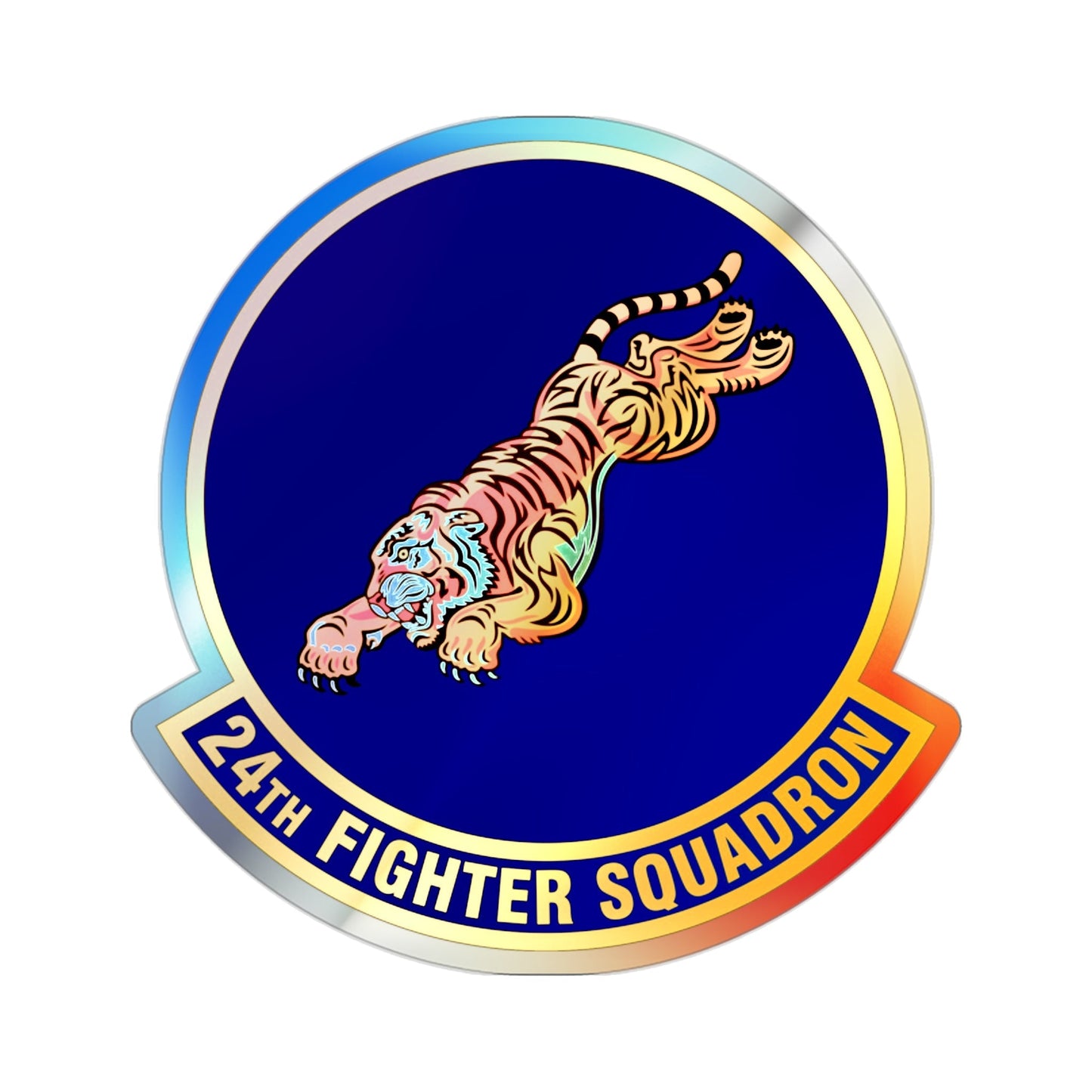 24 Fighter Squadron ACC (U.S. Air Force) Holographic STICKER Die-Cut Vinyl Decal-2 Inch-The Sticker Space