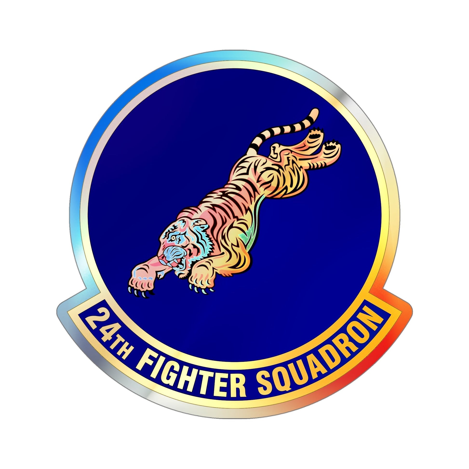 24 Fighter Squadron ACC (U.S. Air Force) Holographic STICKER Die-Cut Vinyl Decal-5 Inch-The Sticker Space