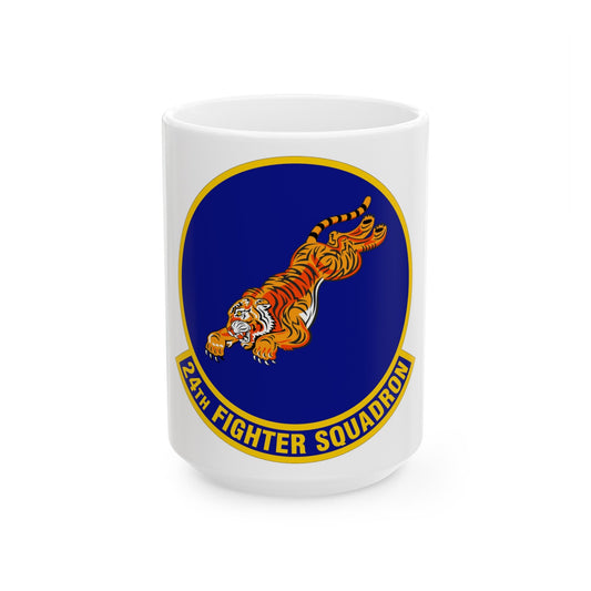 24 Fighter Squadron ACC (U.S. Air Force) White Coffee Mug-15oz-The Sticker Space