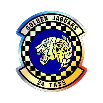 24 Tactical Air Support Squadron ACC (U.S. Air Force) Holographic STICKER Die-Cut Vinyl Decal-5 Inch-The Sticker Space