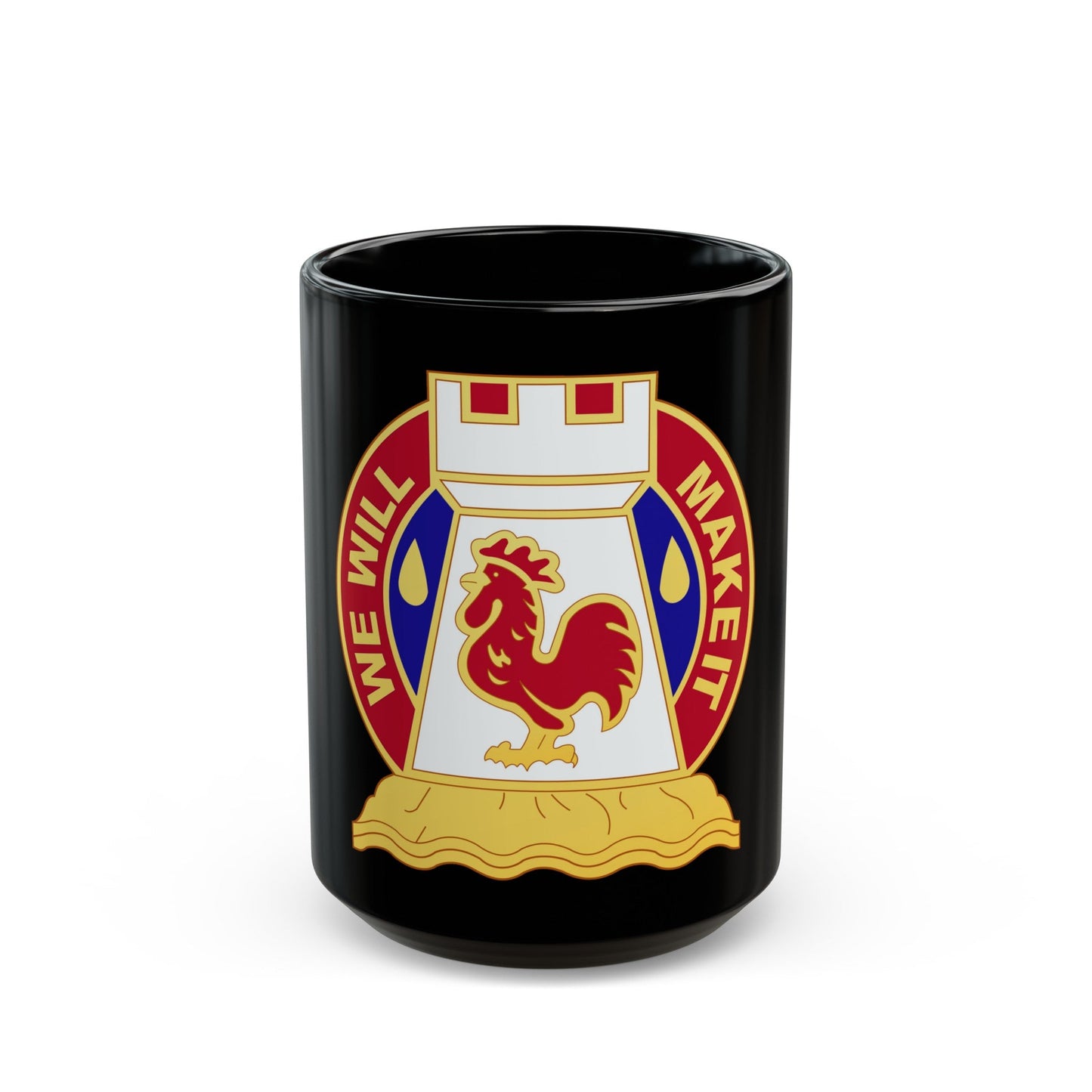 243 Engineer Battalion (U.S. Army) Black Coffee Mug-15oz-The Sticker Space
