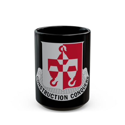 244 Engineer Battalion (U.S. Army) Black Coffee Mug-15oz-The Sticker Space