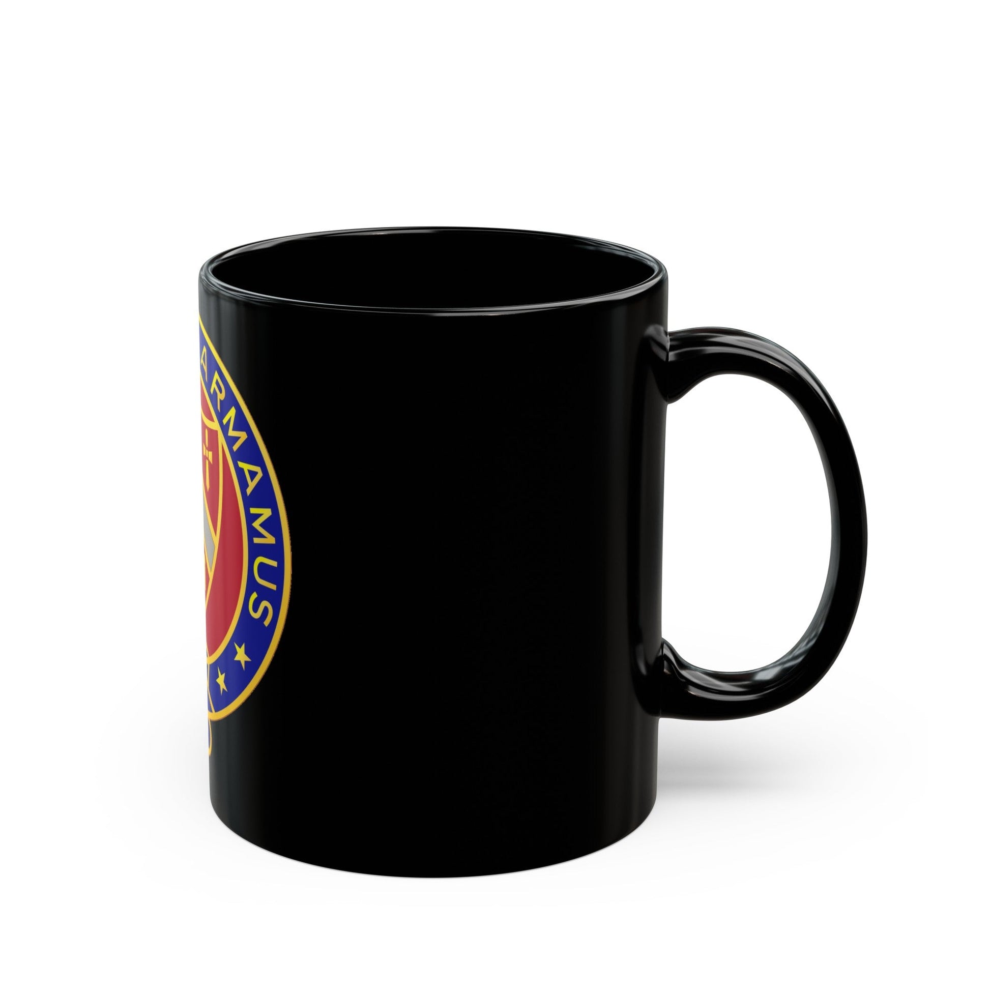 245th Artillery Regiment (U.S. Army) Black Coffee Mug-The Sticker Space