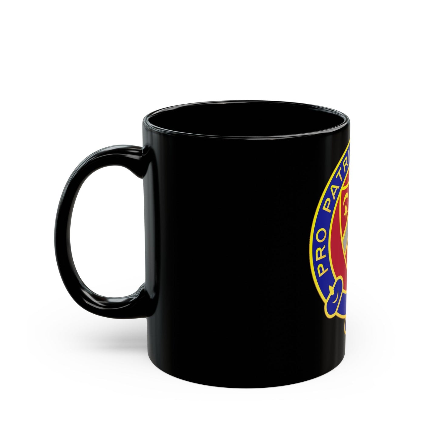 245th Artillery Regiment (U.S. Army) Black Coffee Mug-The Sticker Space