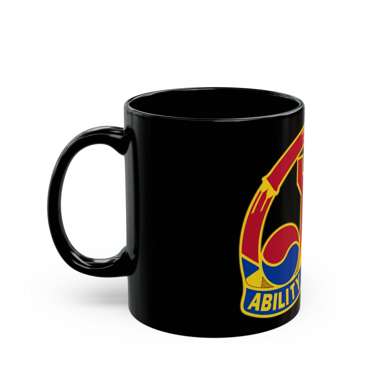 248 Engineer Battalion (U.S. Army) Black Coffee Mug-The Sticker Space