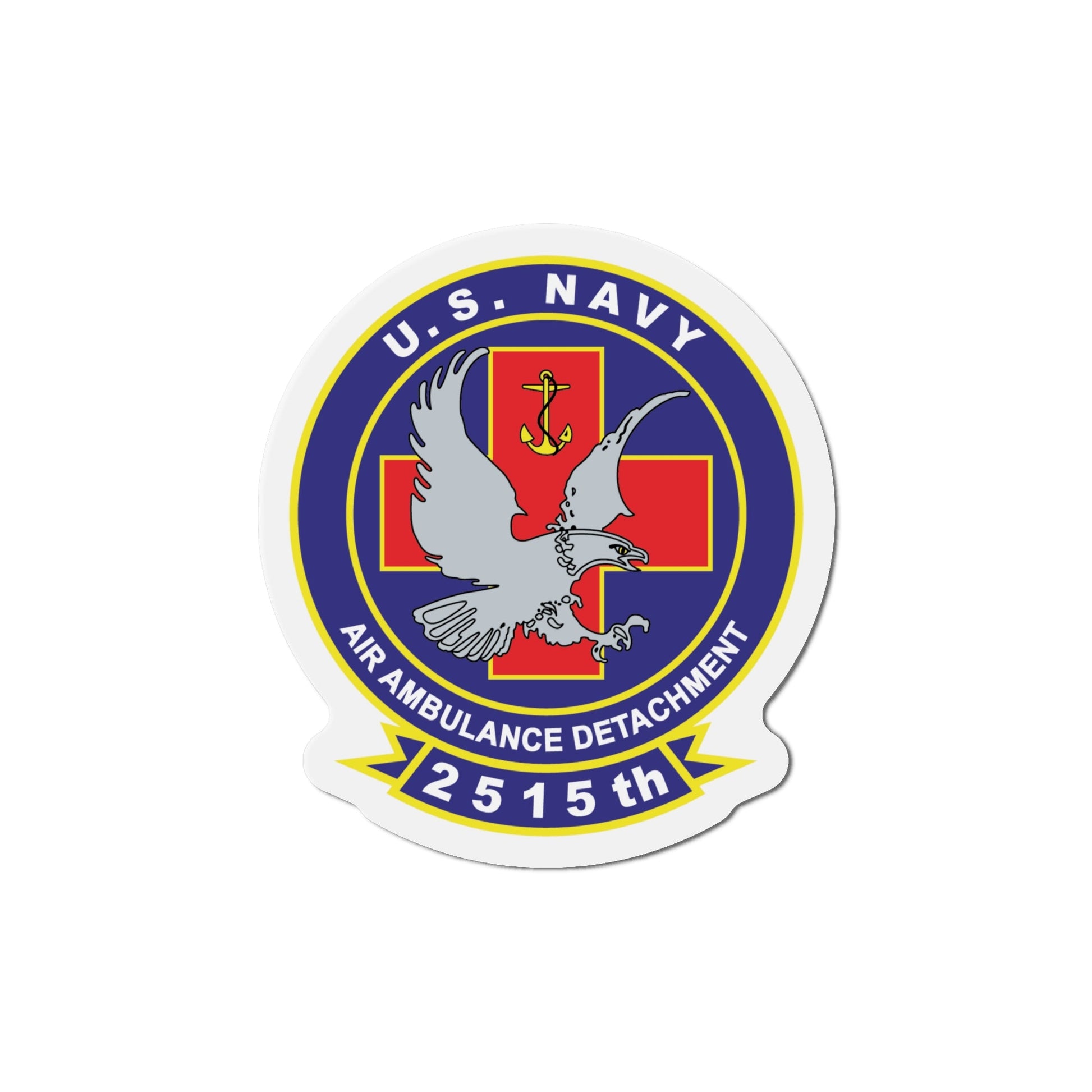 2515th AAD alt (U.S. Navy) Die-Cut Magnet-6 × 6"-The Sticker Space