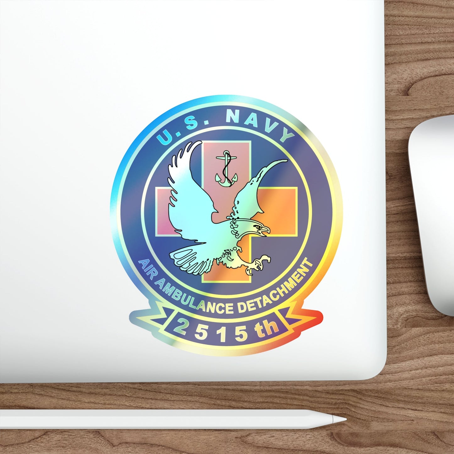 2515th AAD v2 (U.S. Navy) Holographic STICKER Die-Cut Vinyl Decal-The Sticker Space
