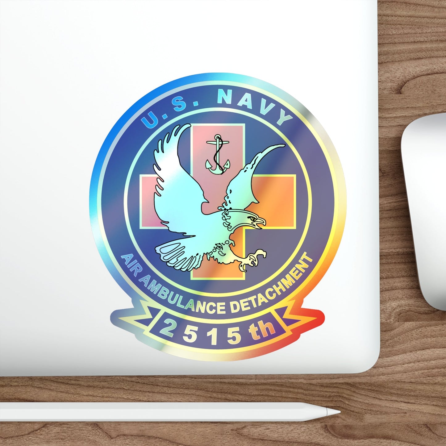 2515th AAD v2 (U.S. Navy) Holographic STICKER Die-Cut Vinyl Decal-The Sticker Space
