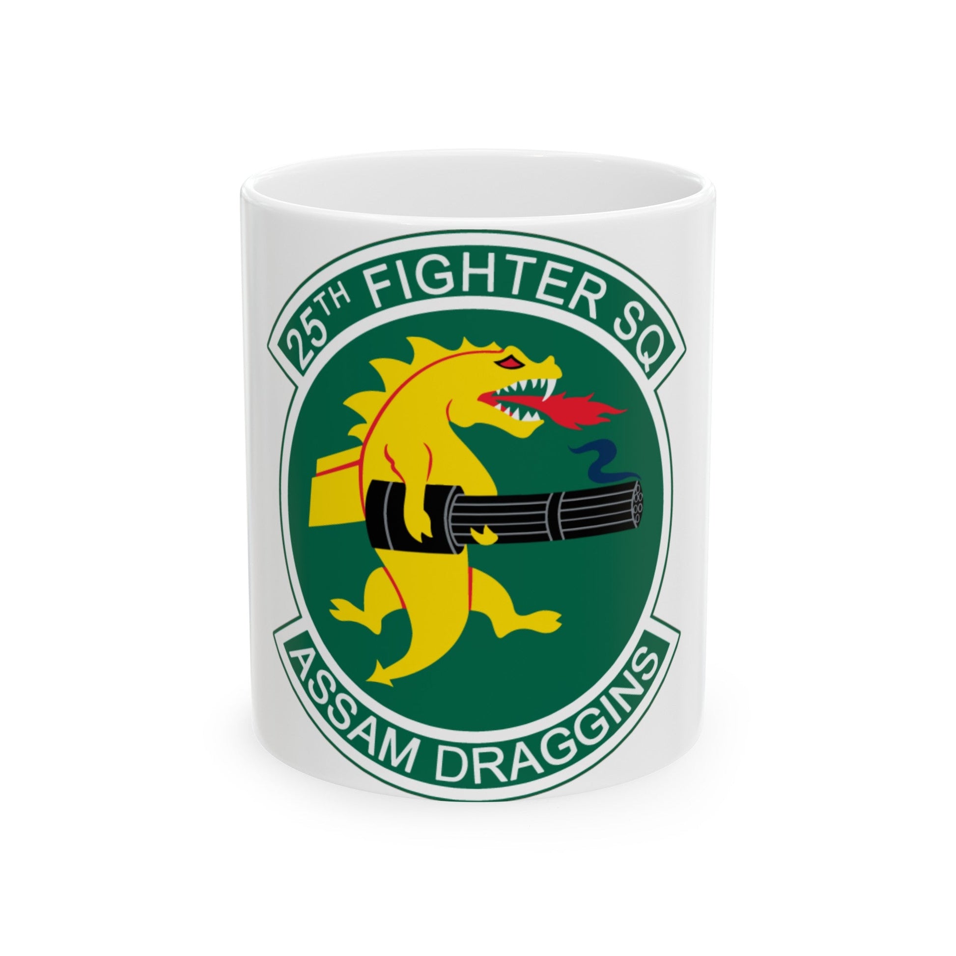 25th Fighters Sq (U.S. Air Force) White Coffee Mug-11oz-The Sticker Space