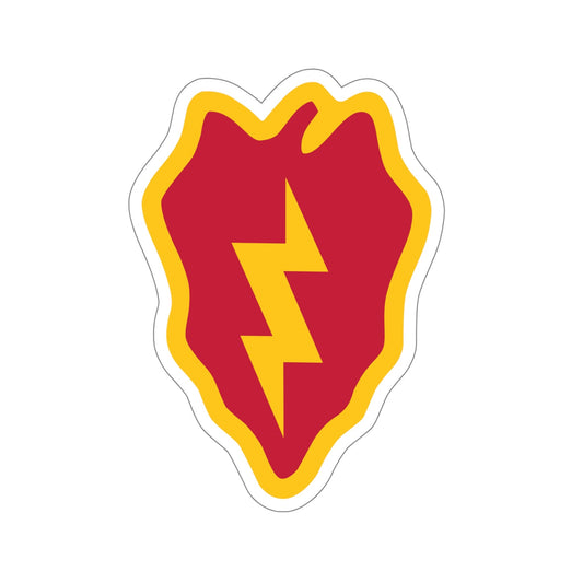 25th Infantry Division (U.S. Army) STICKER Vinyl Die-Cut Decal-6 Inch-The Sticker Space