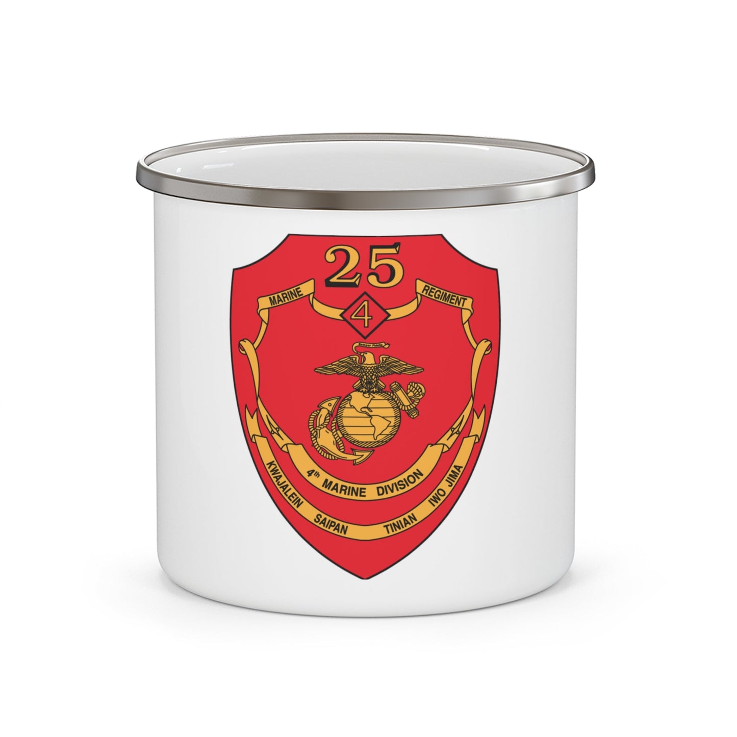 25th Marines Regiment (USMC) Enamel Mug-12oz-The Sticker Space
