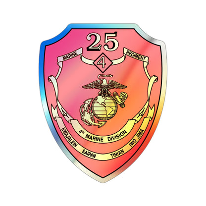 25th Marines Regiment (USMC) Holographic STICKER Die-Cut Vinyl Decal-3 Inch-The Sticker Space