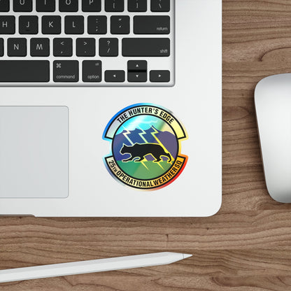25th Operational Weather Squadron (U.S. Air Force) Holographic STICKER Die-Cut Vinyl Decal-The Sticker Space