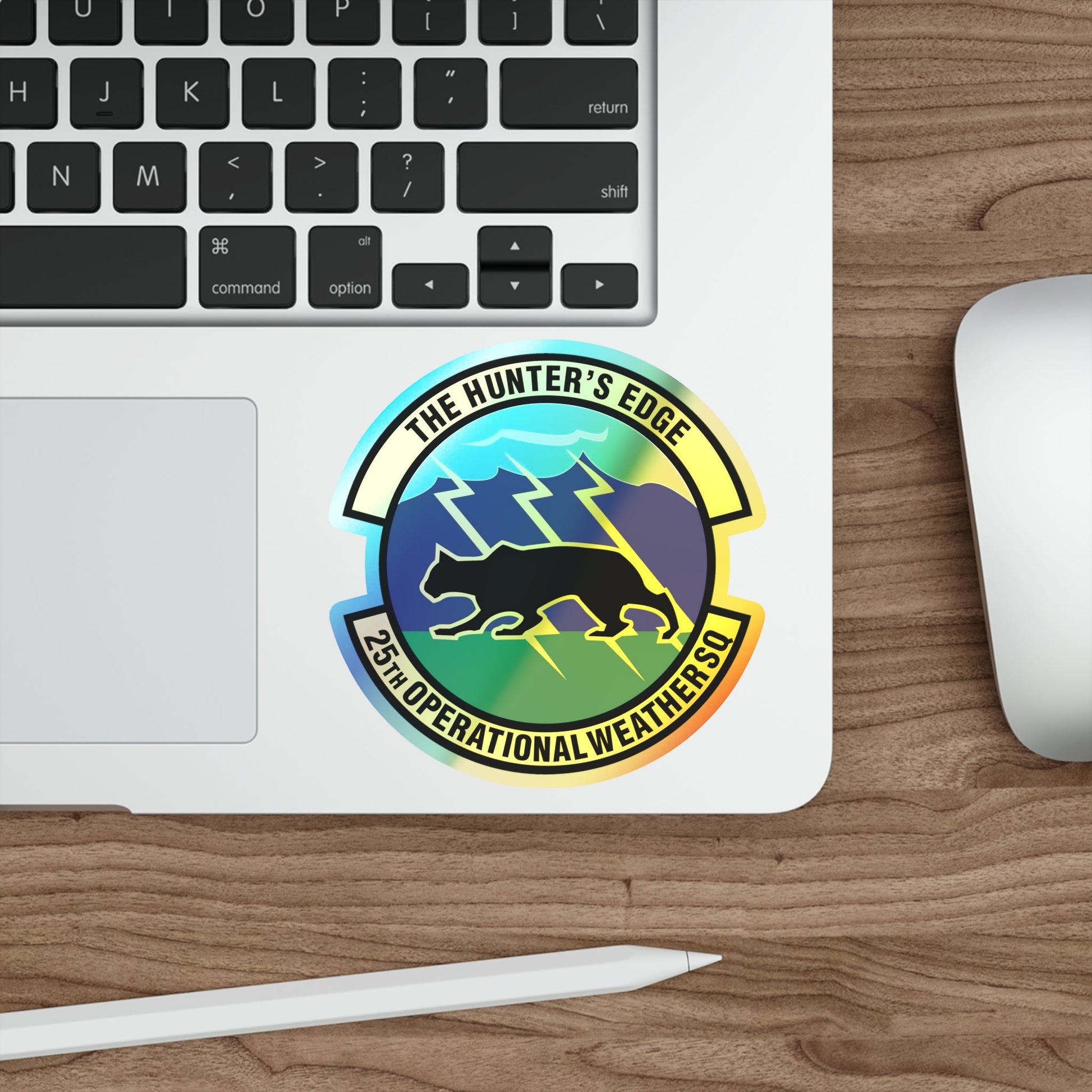 25th Operational Weather Squadron (U.S. Air Force) Holographic STICKER Die-Cut Vinyl Decal-The Sticker Space