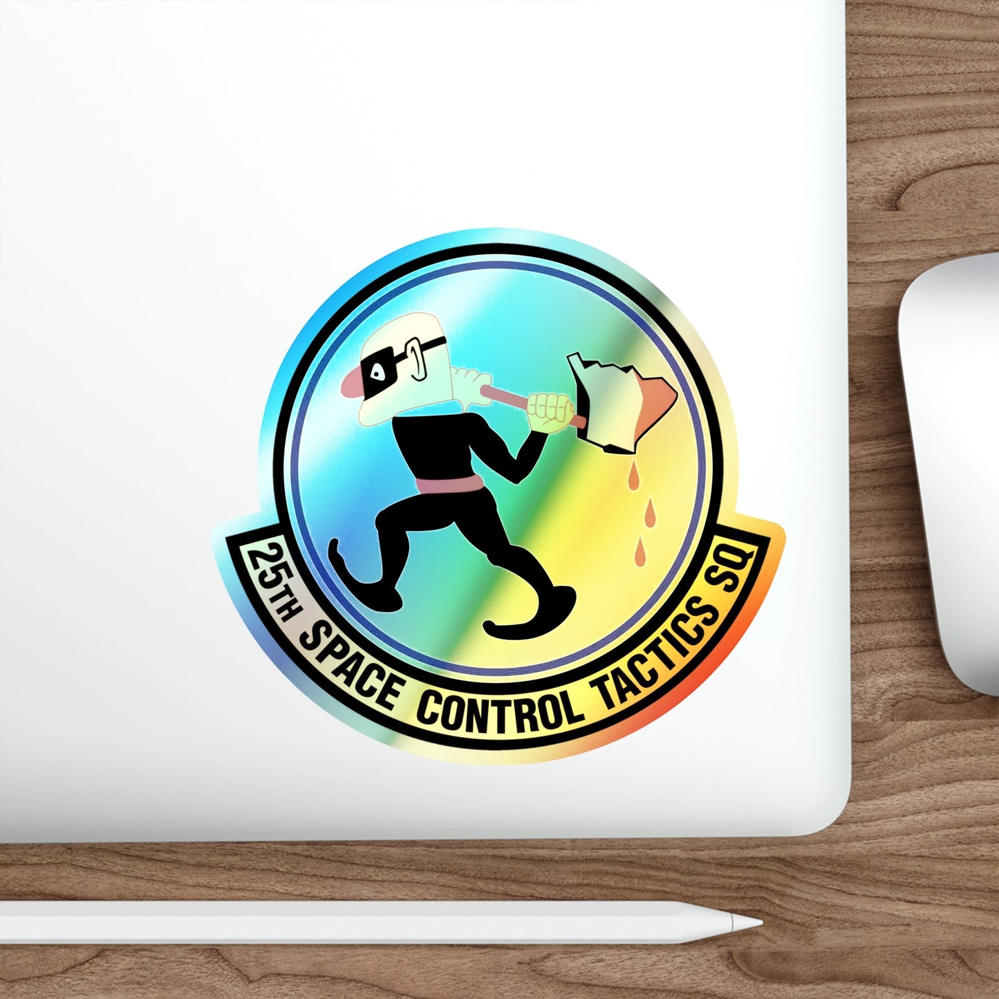 25th Space Control Tactics Squadron (U.S. Air Force) Holographic STICKER Die-Cut Vinyl Decal-The Sticker Space