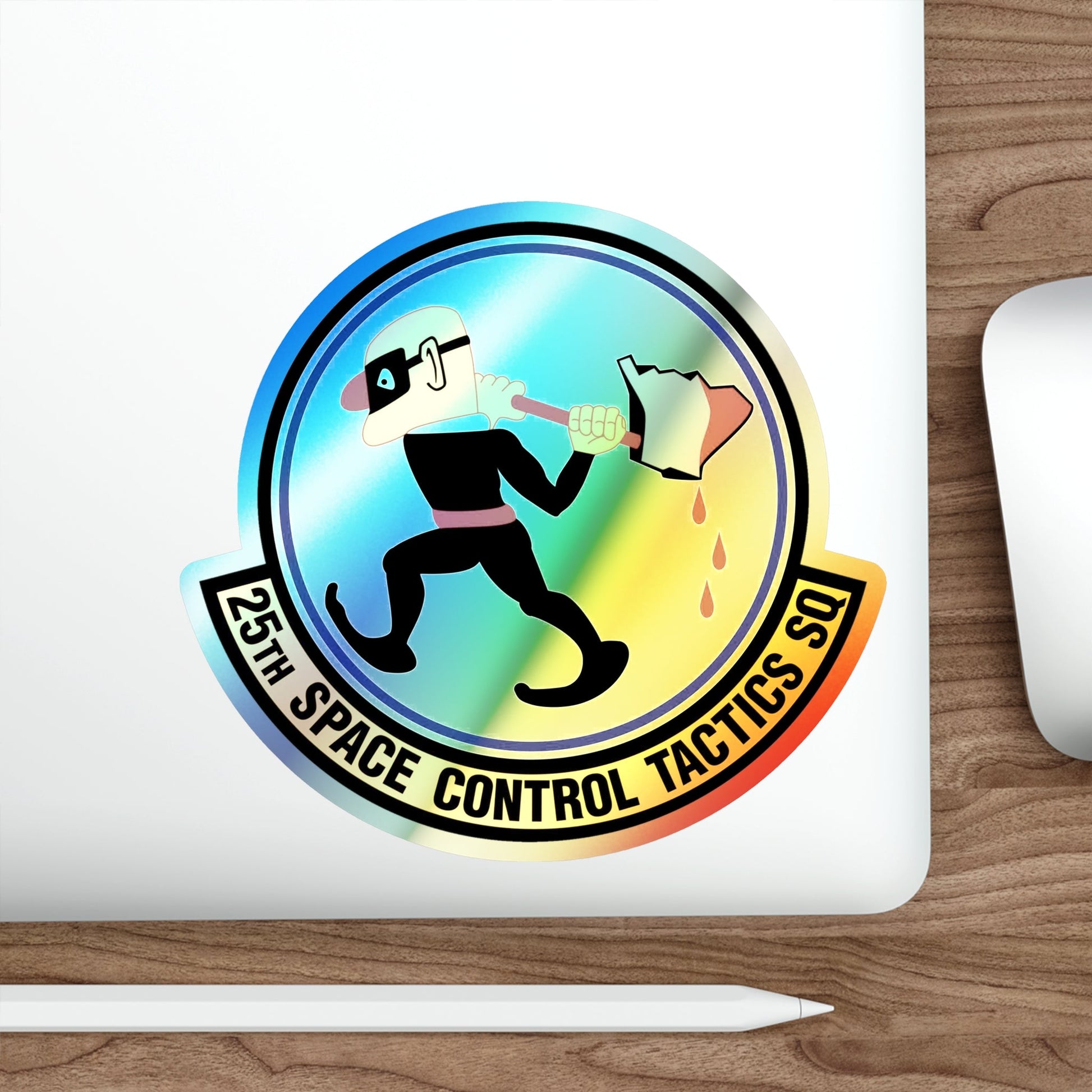 25th Space Control Tactics Squadron (U.S. Air Force) Holographic STICKER Die-Cut Vinyl Decal-The Sticker Space