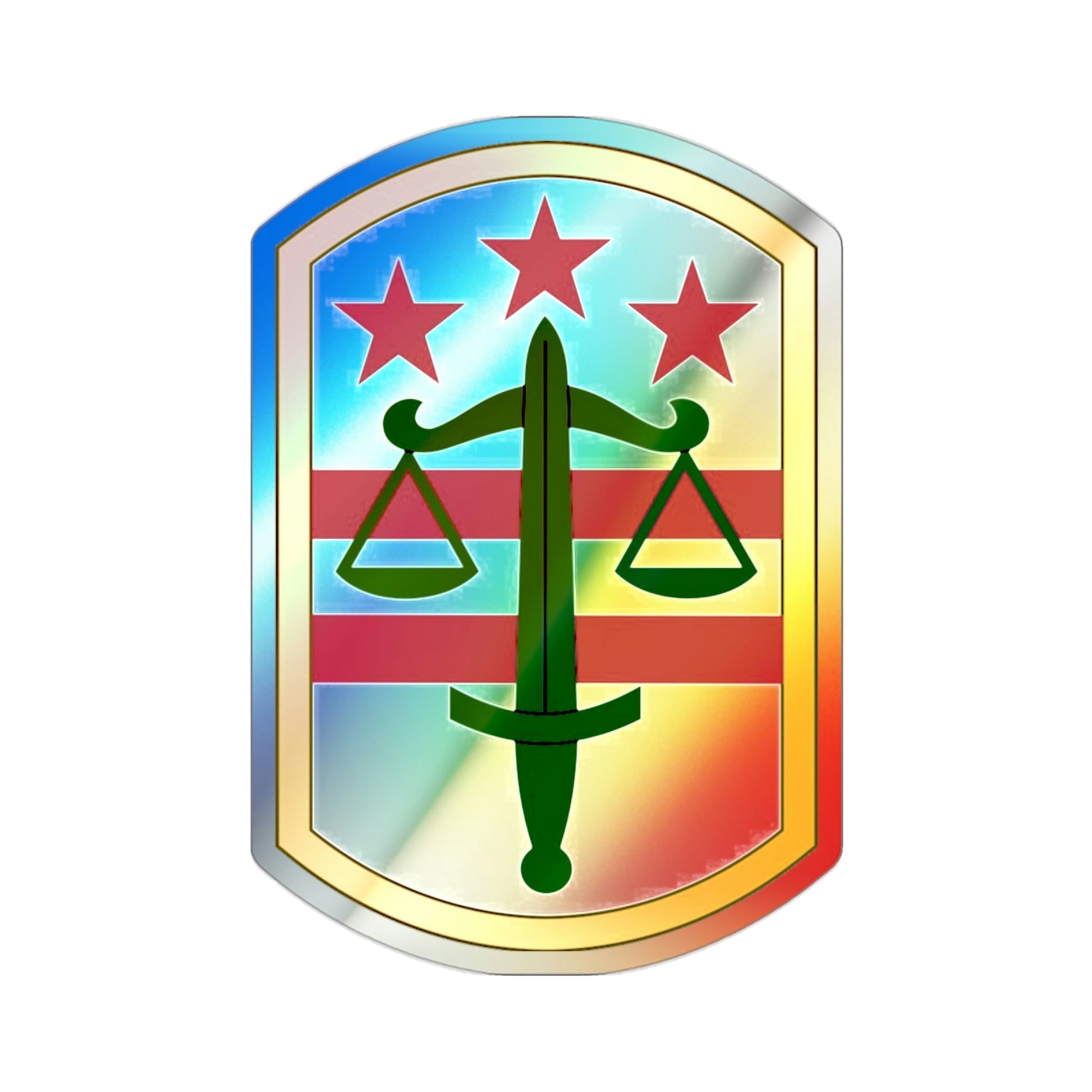 260 Military Police Command (U.S. Army) Holographic STICKER Die-Cut Vinyl Decal-2 Inch-The Sticker Space