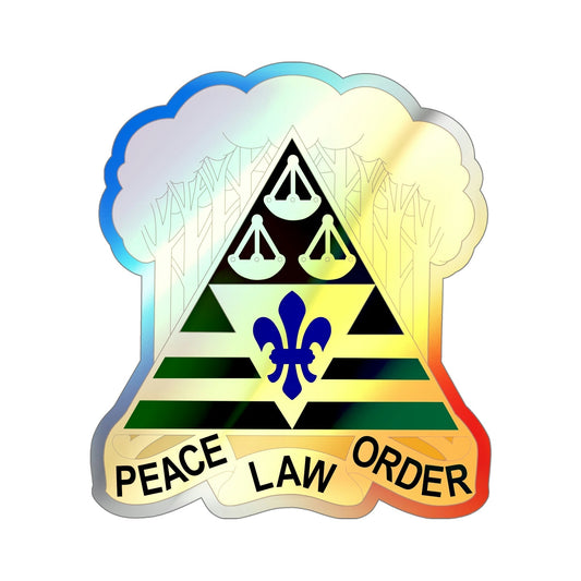 260 Military Police Command v2 (U.S. Army) Holographic STICKER Die-Cut Vinyl Decal-6 Inch-The Sticker Space