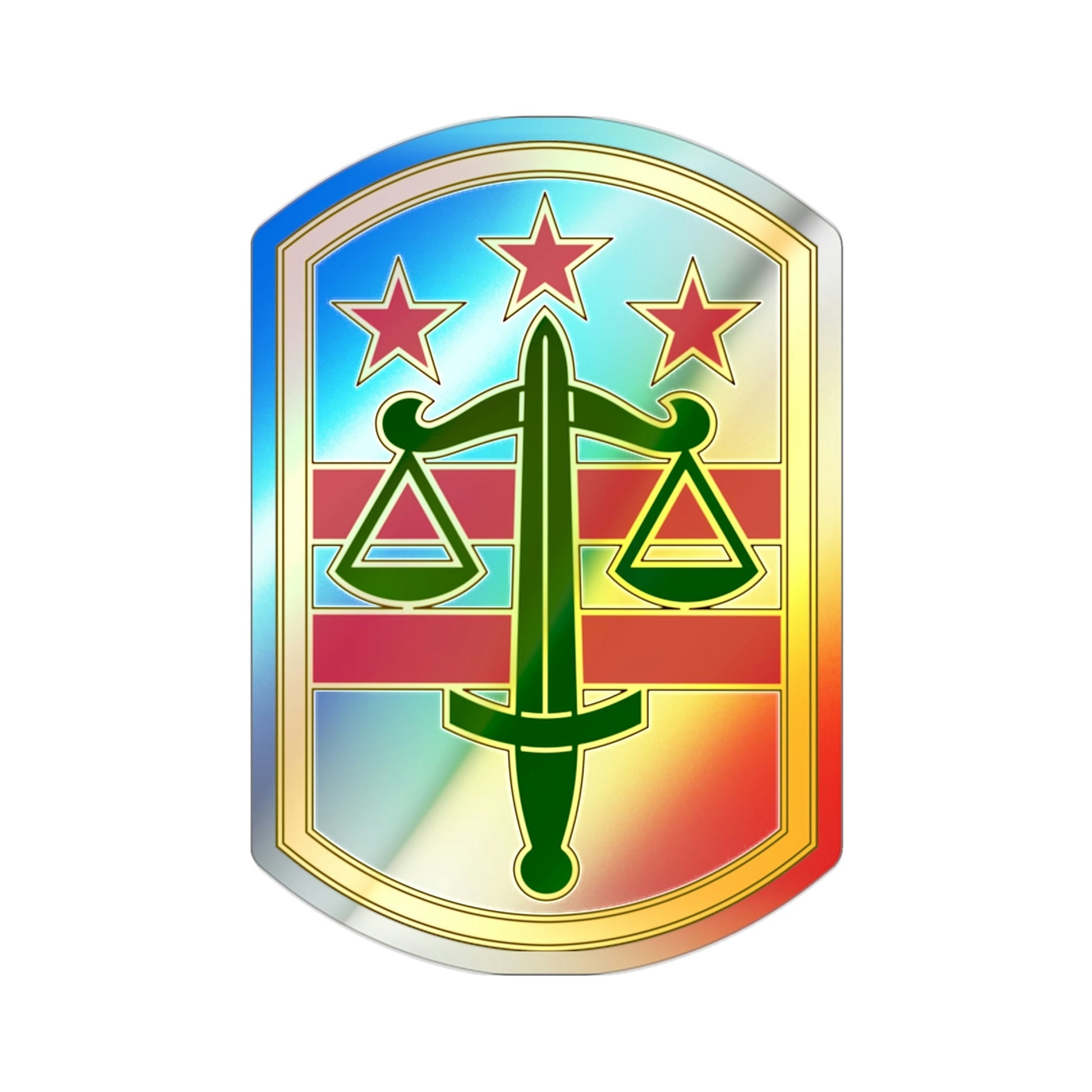 260 Military Police Command v3 (U.S. Army) Holographic STICKER Die-Cut Vinyl Decal-2 Inch-The Sticker Space
