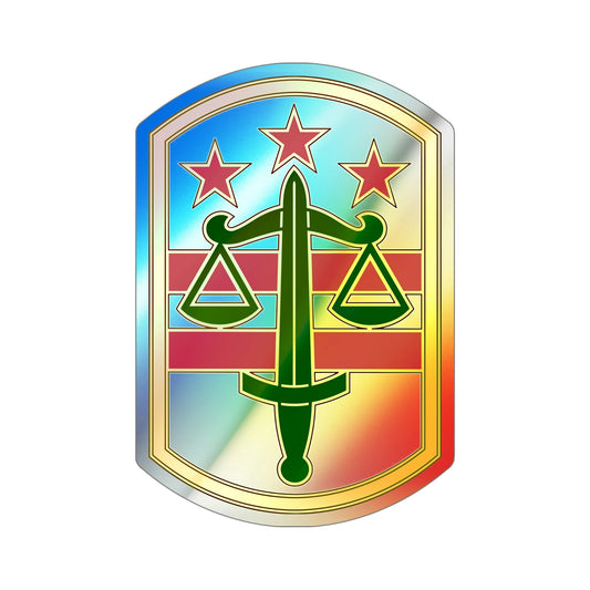 260 Military Police Command v3 (U.S. Army) Holographic STICKER Die-Cut Vinyl Decal-6 Inch-The Sticker Space