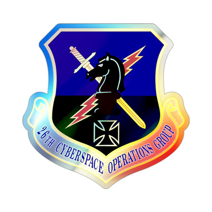 26th Cyberspace Operations Group (U.S. Air Force) Holographic STICKER Die-Cut Vinyl Decal-2 Inch-The Sticker Space