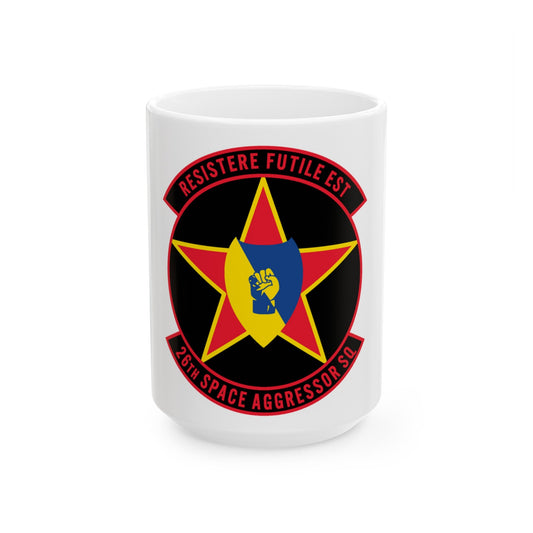26TH Space Aggressor Sq. v2 (U.S. Air Force) White Coffee Mug