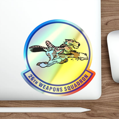 26th Weapons Squadron (U.S. Air Force) Holographic STICKER Die-Cut Vinyl Decal-The Sticker Space