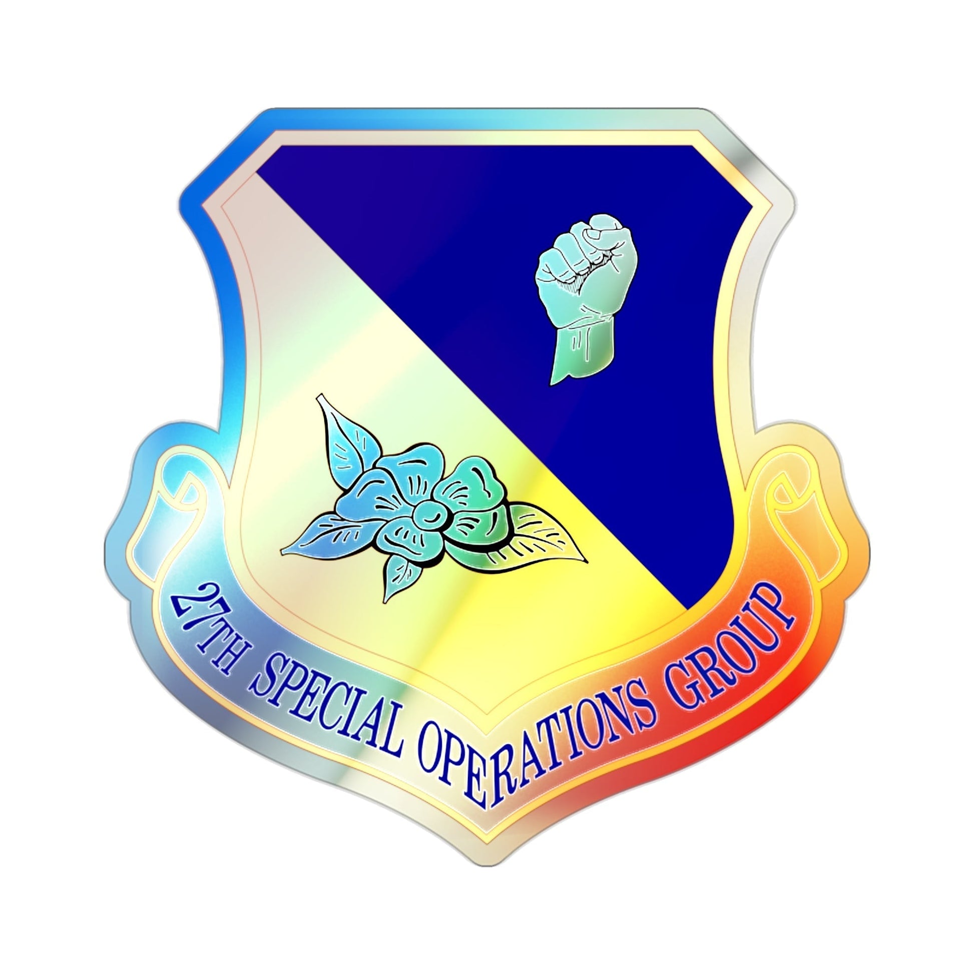 27 Special Operations Group AFSOC (U.S. Air Force) Holographic STICKER Die-Cut Vinyl Decal-2 Inch-The Sticker Space