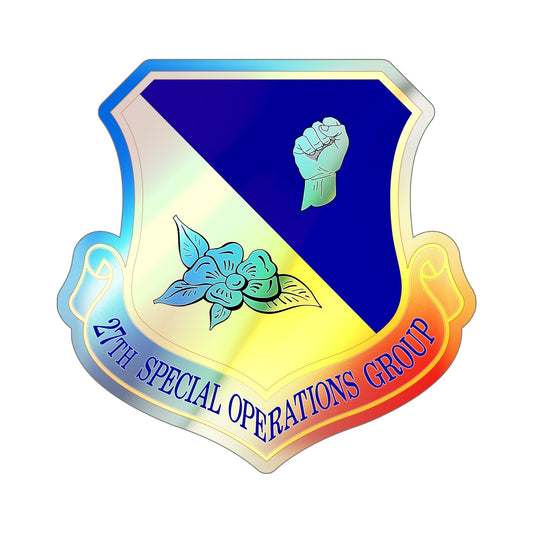 27 Special Operations Group AFSOC (U.S. Air Force) Holographic STICKER Die-Cut Vinyl Decal-6 Inch-The Sticker Space