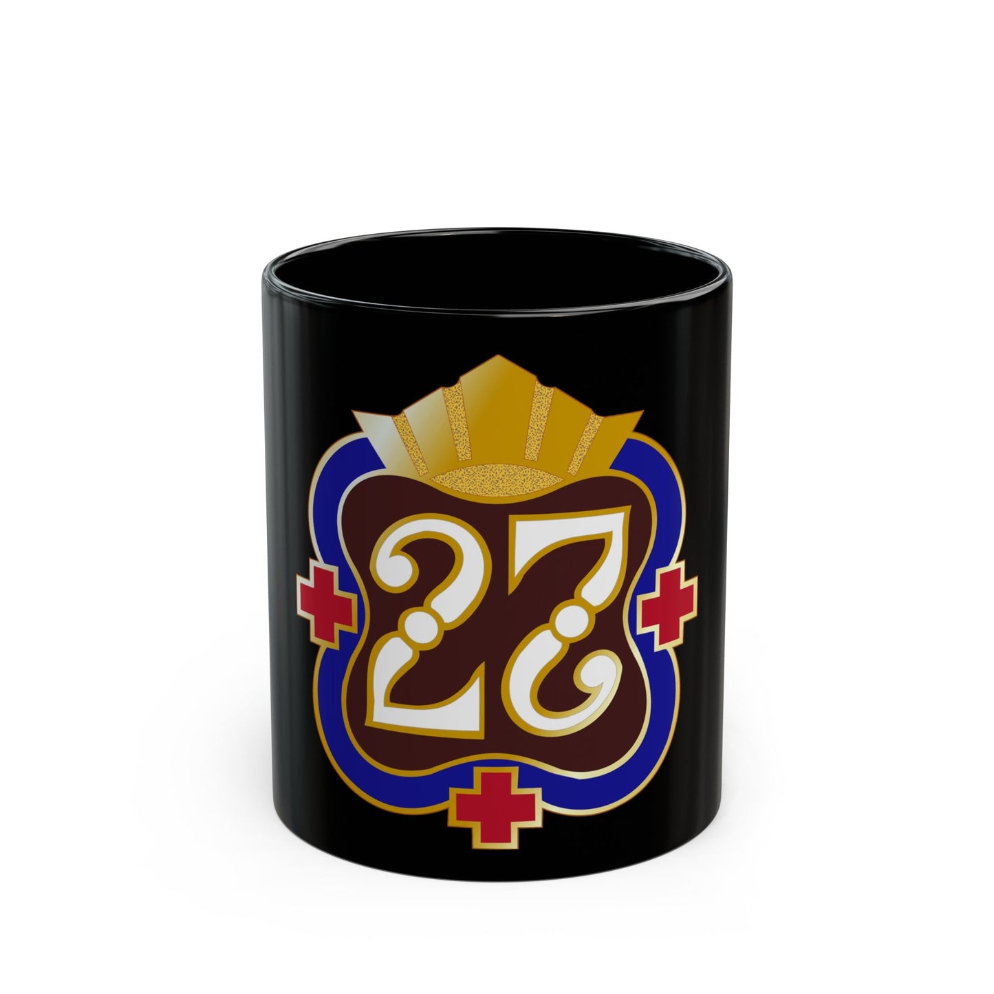27 Surgical Hospital (U.S. Army) Black Coffee Mug-11oz-The Sticker Space