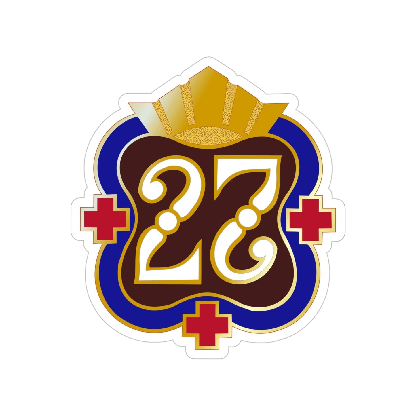 27 Surgical Hospital (U.S. Army) Transparent STICKER Die-Cut Vinyl Decal-4 Inch-The Sticker Space