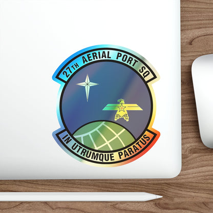 27th Aerial Port Squadron (U.S. Air Force) Holographic STICKER Die-Cut Vinyl Decal-The Sticker Space